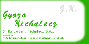 gyozo michalecz business card