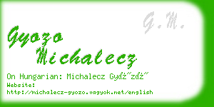 gyozo michalecz business card